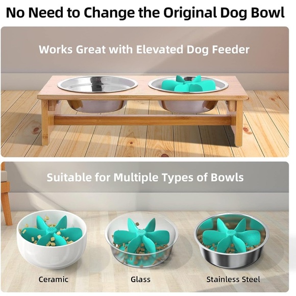 Slow Feeder Insert w/Strong Suction Cup for Dogs - Picture 4 of 11